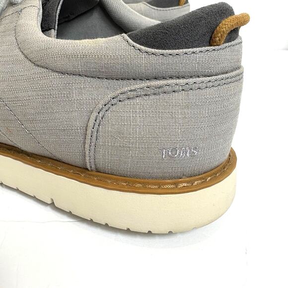 TOMS - Men\'s Navi Crosshatch Sport Bottom Oxford Dress Shoes-Gray- 12 main image 7